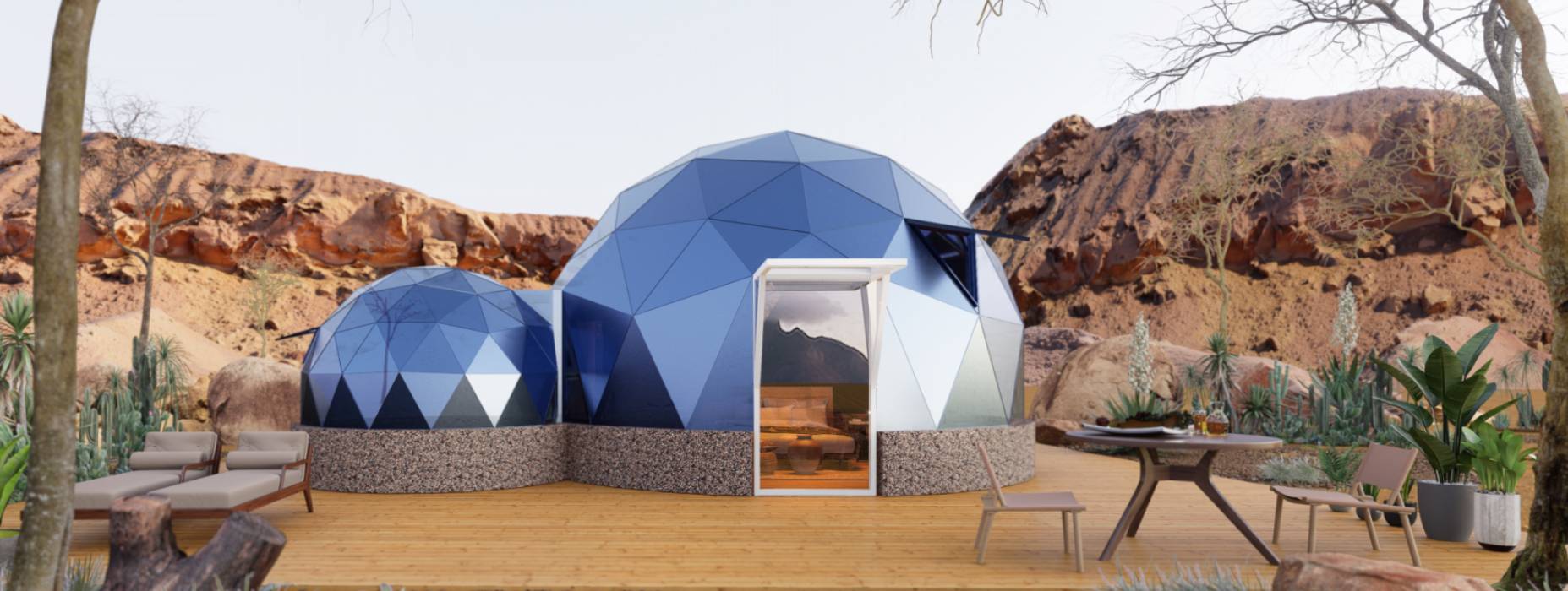 田东县球形智能光伏玻璃星空房